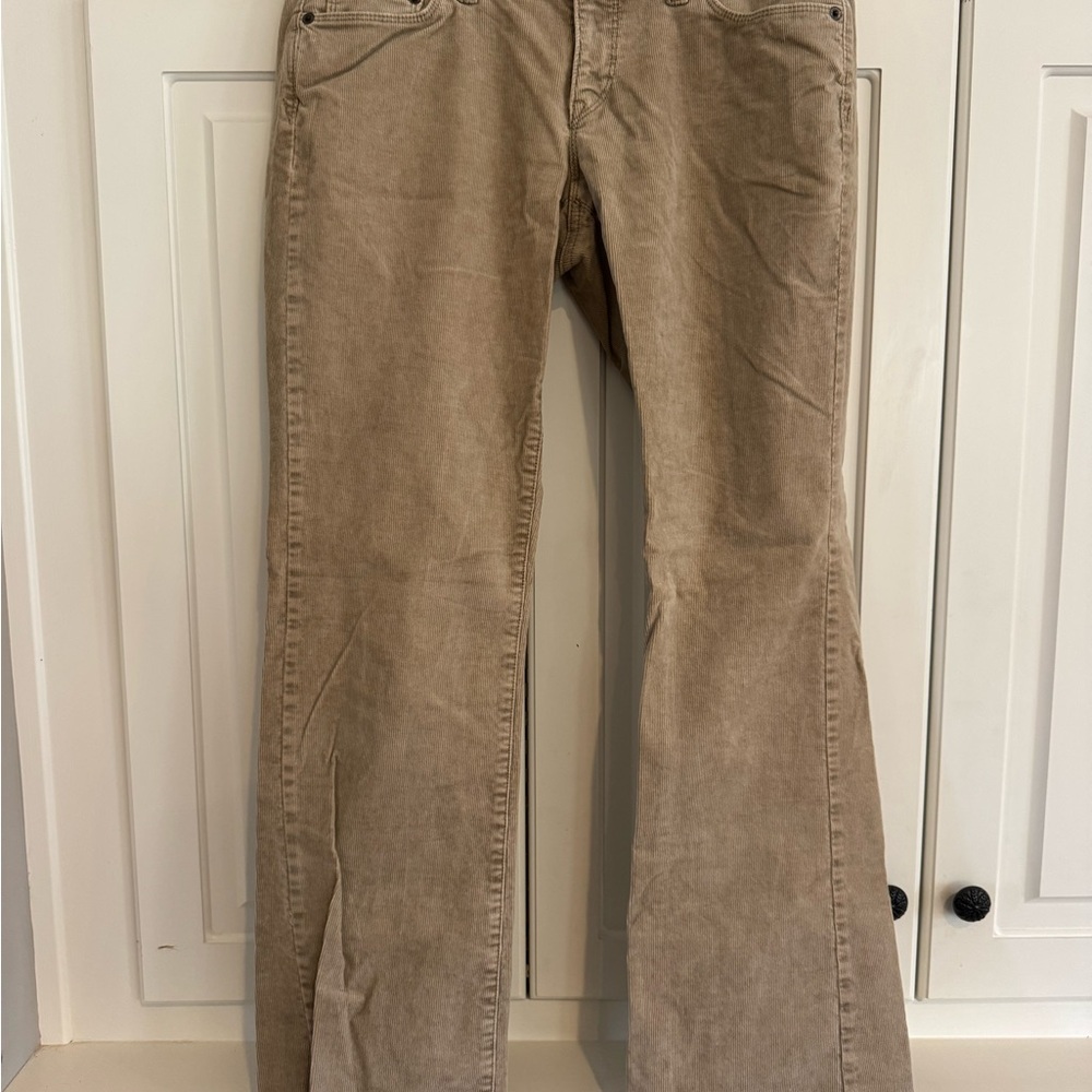 LOFT Women's size 6 Tan Curvy Boot Cut Corduroy Pants